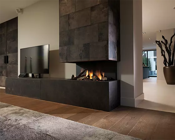 sections_resizer6 - Motown Fire LLC - Motown Fire LLC modern open gas fireplace with vent