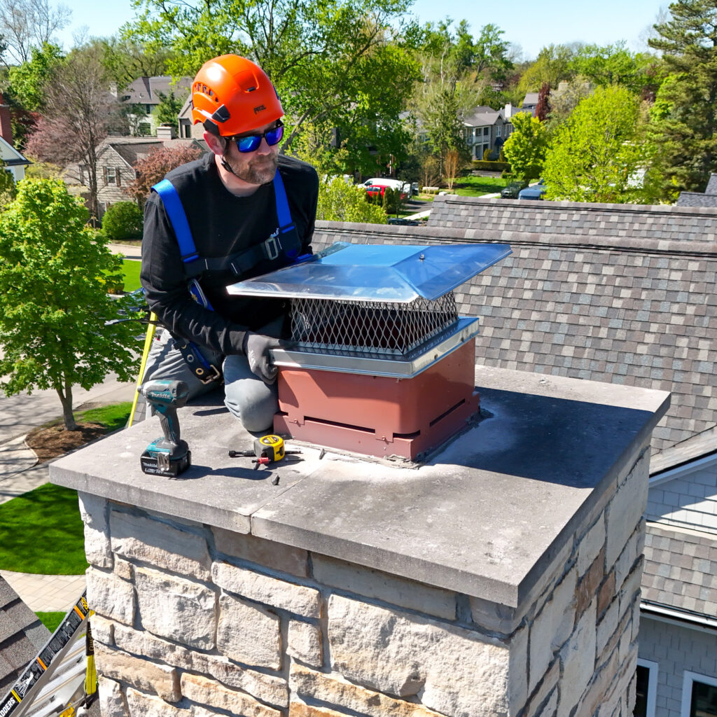 Chimney Cap Installation Service in Chesterfield and huntington woods MI