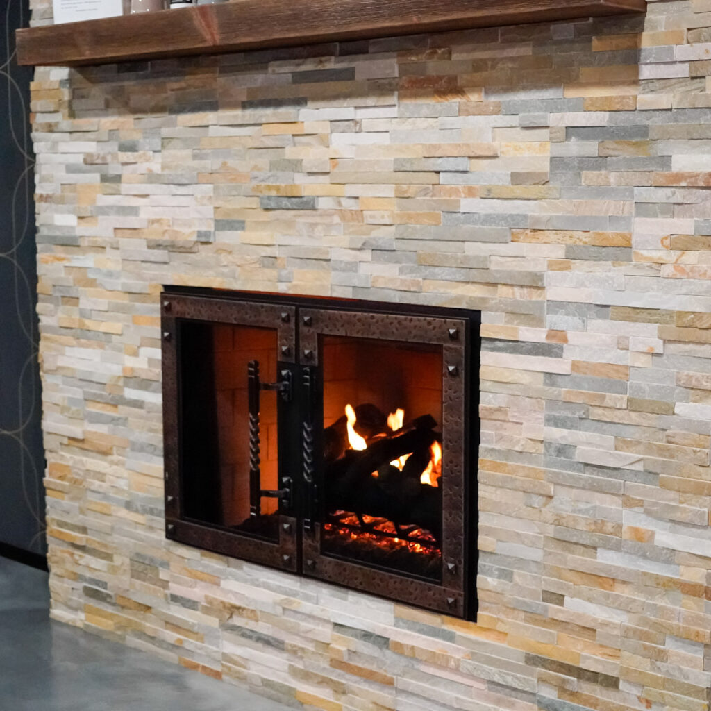 Custom Fireplace Doors, Mantels, and surrounds installation in Bloomfield Hills and Clawson MI