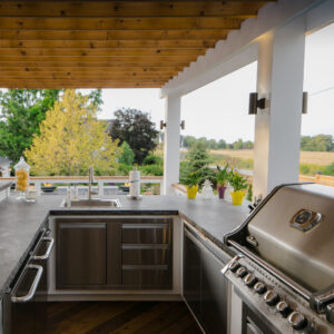 Custom backyard kitchen builders in Clarkston, MI.