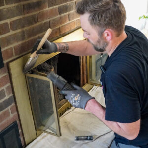 Fall chimney inspection in Troy, MI.