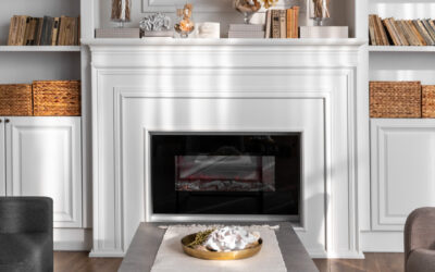 Fireplace decor ideas for Christmas