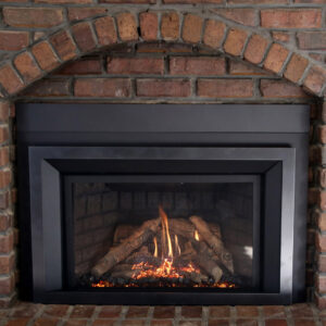 Efficient gas fireplace insert in Troy, MI.