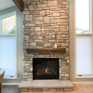 Historic fireplace upgrade in Beverly Hills, MI.