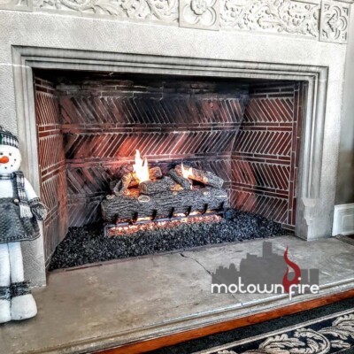 victorian gas fireplace